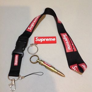 Supreme Lanyard Keychain Bundle Bullet 